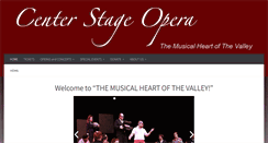 Desktop Screenshot of centerstageopera.org