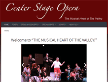Tablet Screenshot of centerstageopera.org